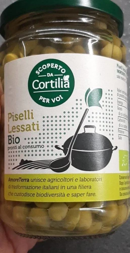 Piselli lessati bio