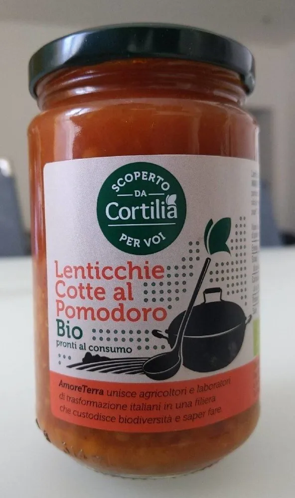 Lenticchie cotte al pomodoro