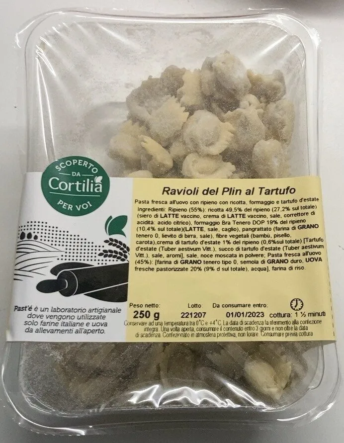 Ravioli del plin al tartufo