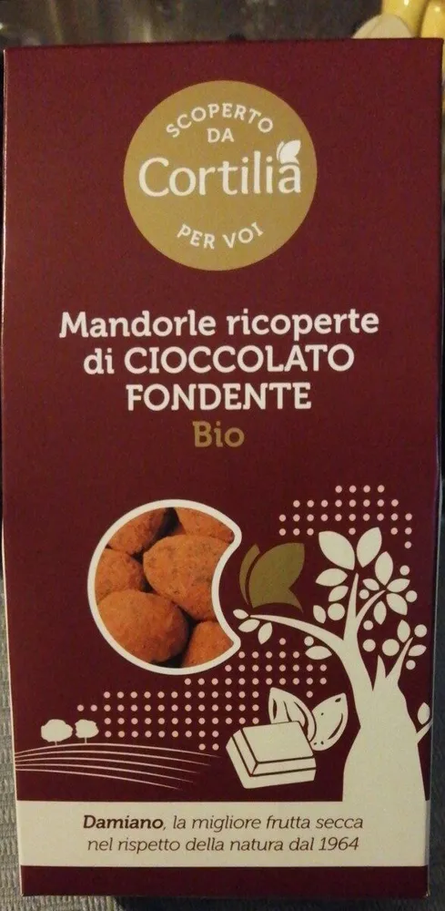 Mandorle tostate cioccolato fondente