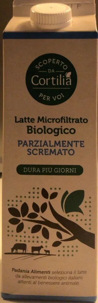 Latte microfiltrato bio parzialmente scremato