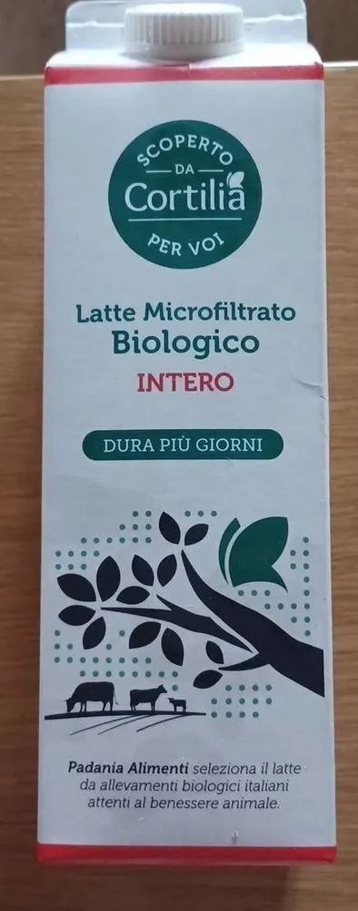 Latte microfiltrato biologico intero