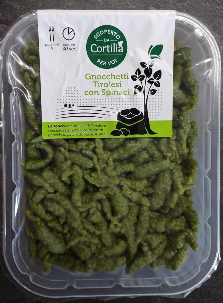 Gnocchetti Tirolesi con Spinaci