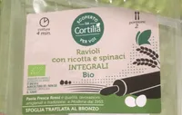 Ravioli con farina integrale con ricotta e spinaci