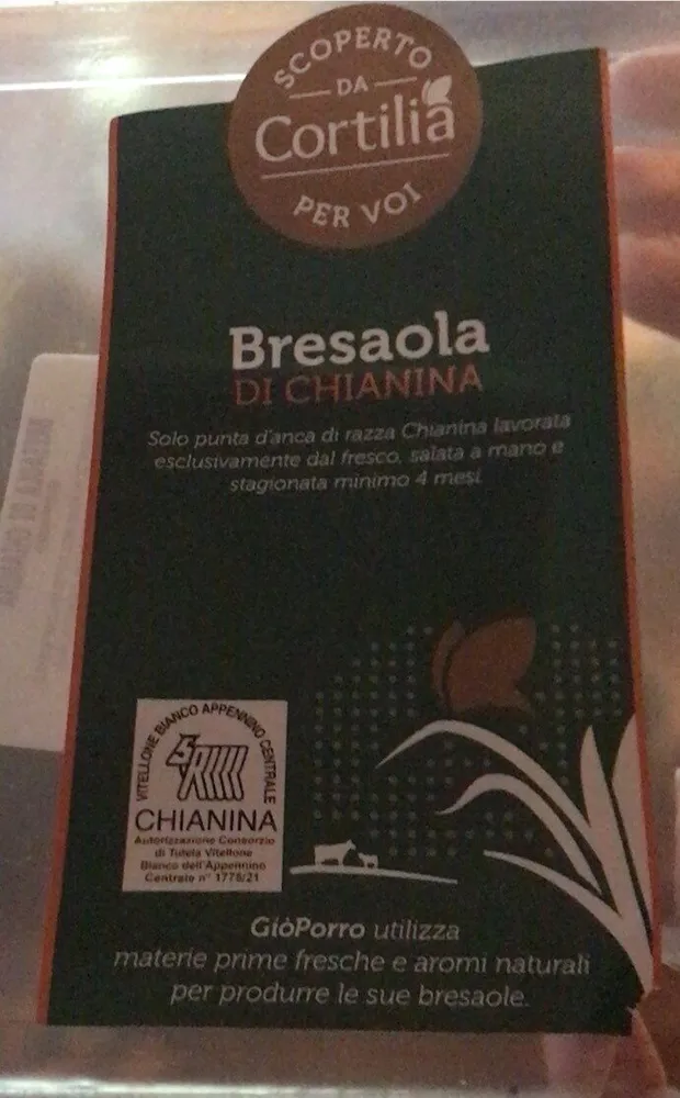 Bresaola di chianina