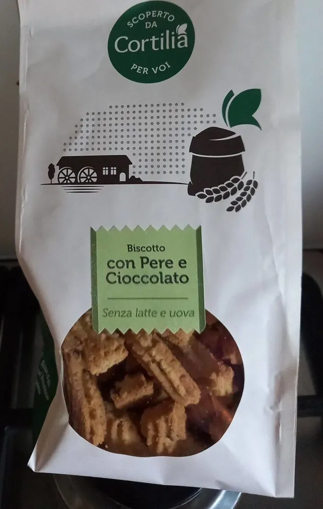 Biscotto con pere e cioccolato