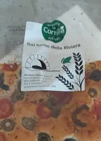 Focaccia alla genovese con pomodorini e olive