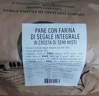 Pane con farina di segale integrale