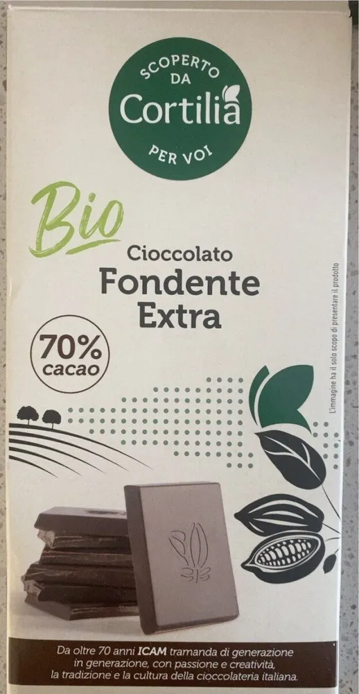 Cioccolato bio fondente extra 70%