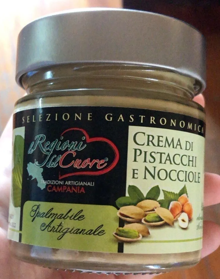 Crema di pistacchio e nocciole