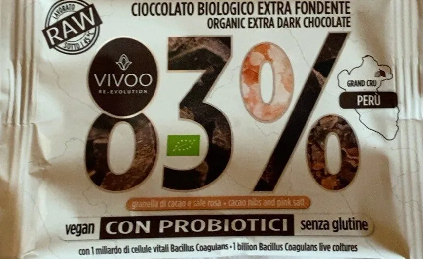 Cioccolato biologico extra fondente