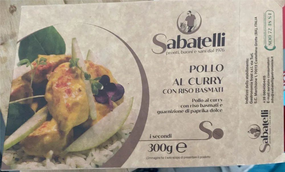 Pollo al curry con riso basmati