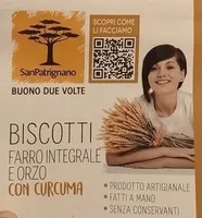 Biscotti Farro integrale e Orzo con curcuma