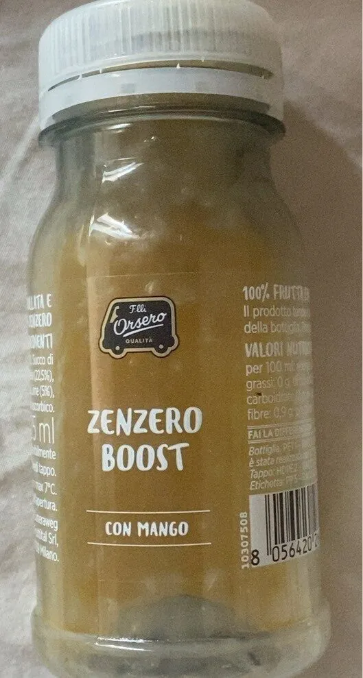 Zenzero boost con mango