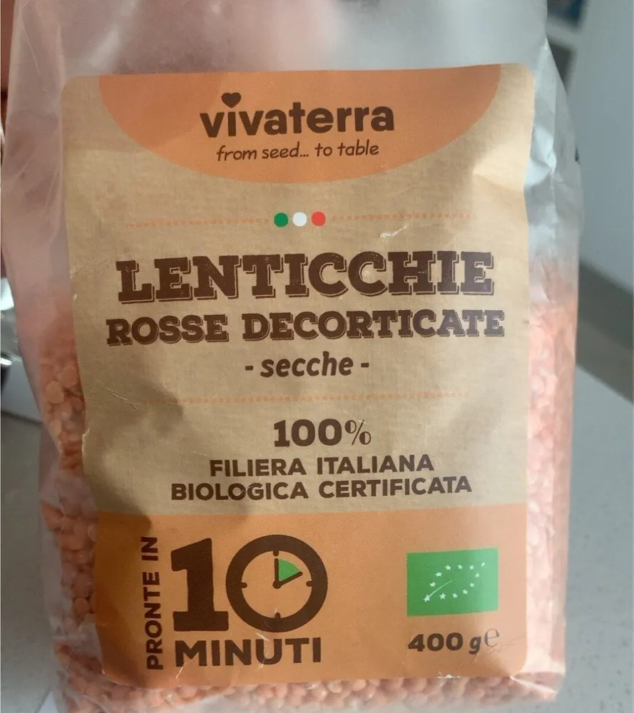 Lenticchie Rosse Decorticate