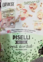 Piselli secchi verdi decorticati