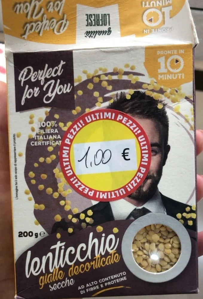 Lenticchie gialle decorticate