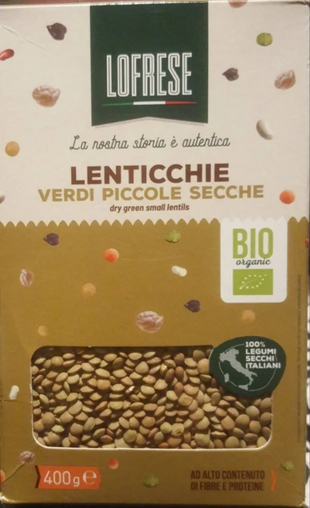Lenticchie verdi piccole secche