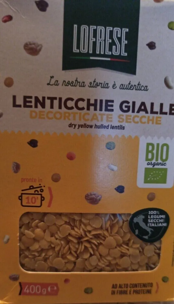 Lenticchie gialle