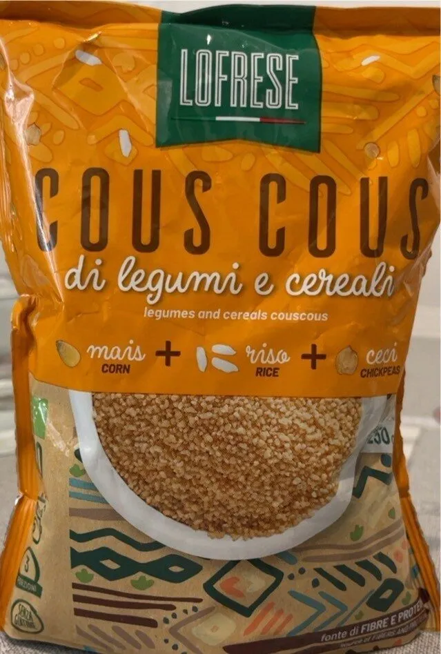Cous cous di legumi e cereali