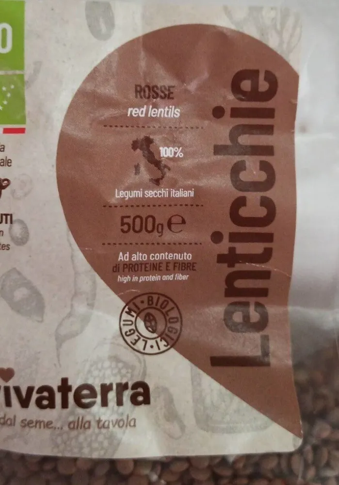 Lenticchie rosse biologiche