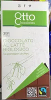 Cioccolato al latte Biologico 39% Cacao