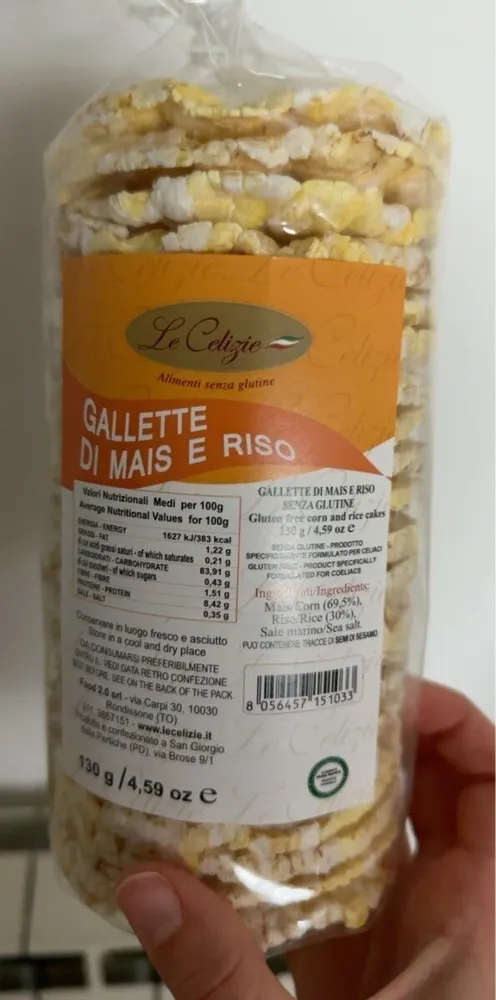 Gallette riso e mais