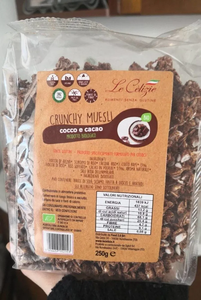 Crunchy Muesli cocco e cacao