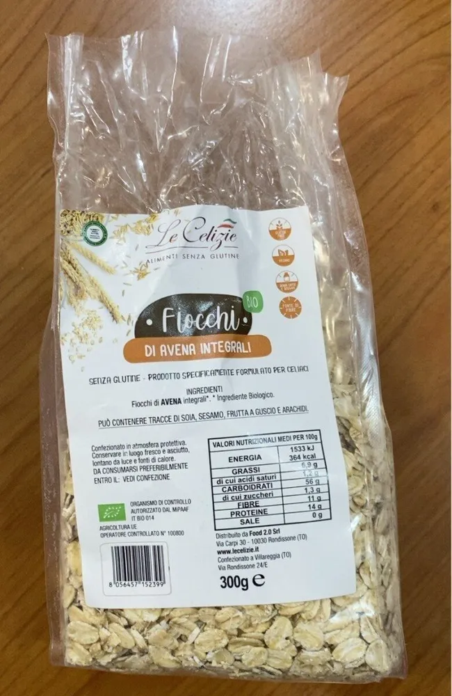 Fiocchi di avena integrali