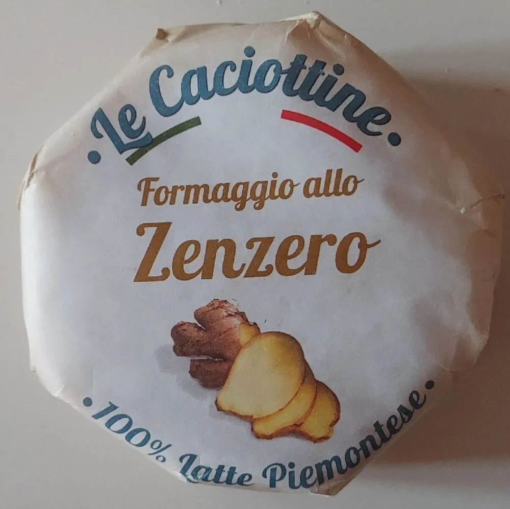 Formaggio allo ZENZERO 100% latte piemontese