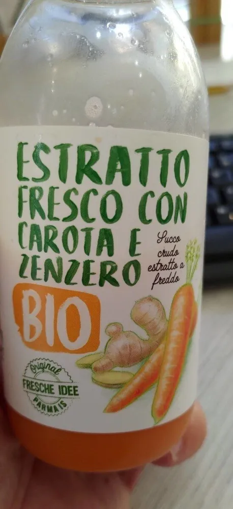 Estratto fresco carota e zenzero