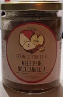 Crema di frutta di mele, pere, noci, cannella biologica