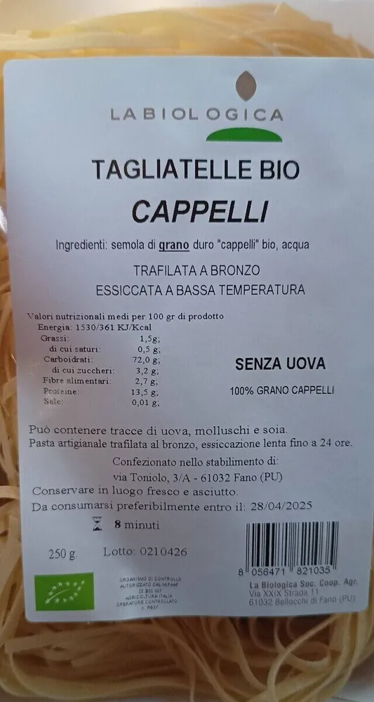 Tagliatelle Bio Cappelli
