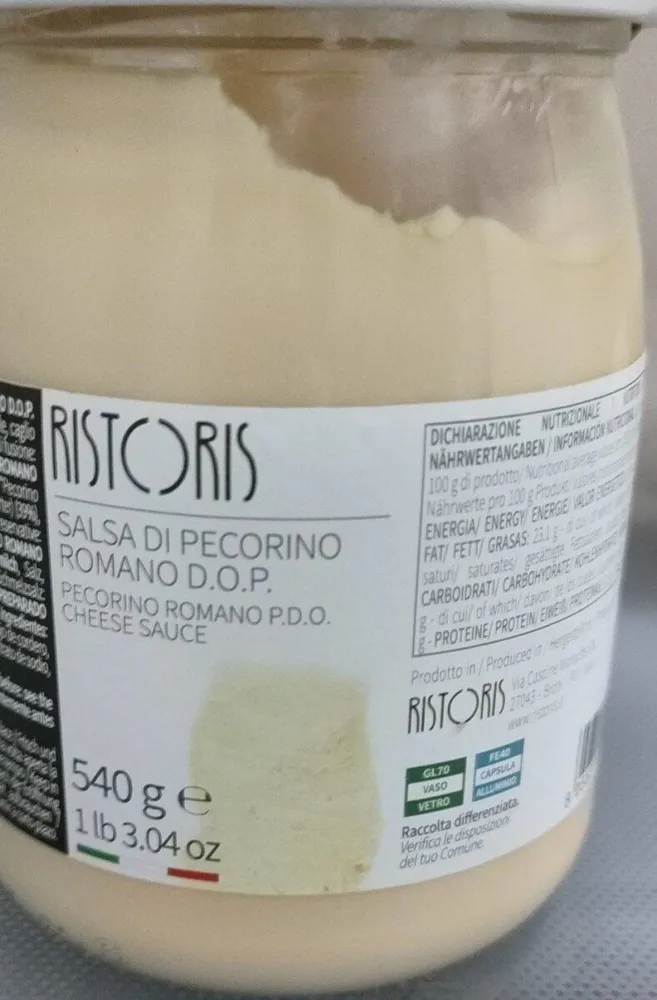 Salsa di pecorino romano D.O.P.