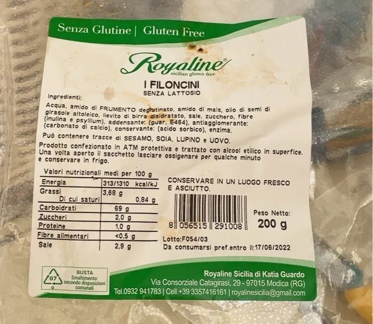 Filoncino senza lattosio