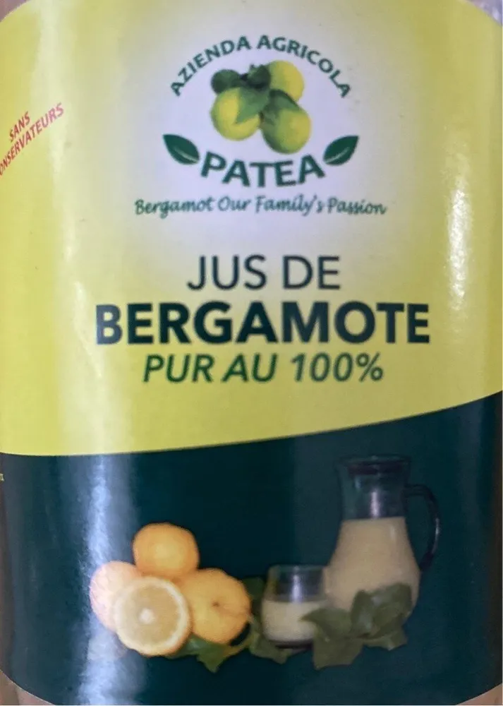 Jus de Bergamote