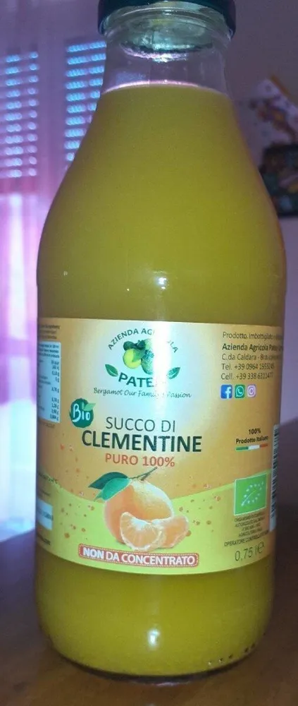 Succo clementine