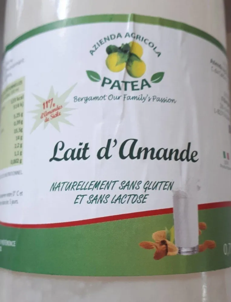 Lait amande