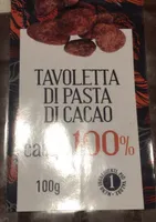 Tavoletta di pasta di cacao 100%
