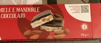 torrone al miele e mandorle ricoperto di cioccolato