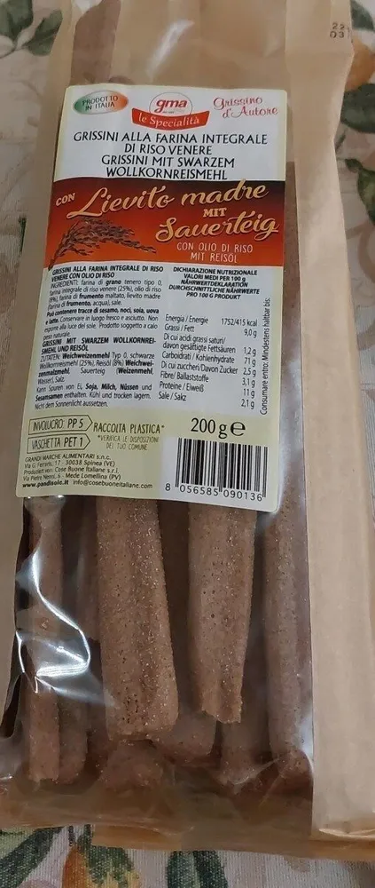 Grissini alla farina integrale