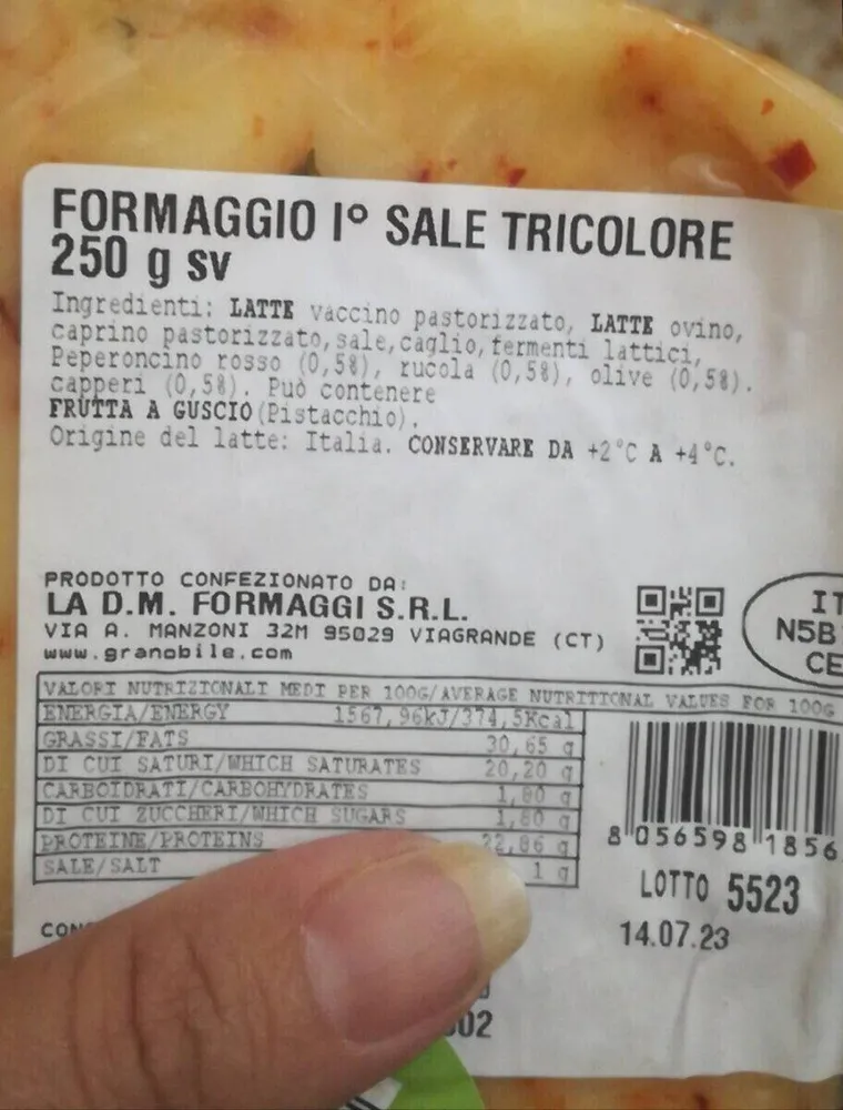 Primo sale tricolore