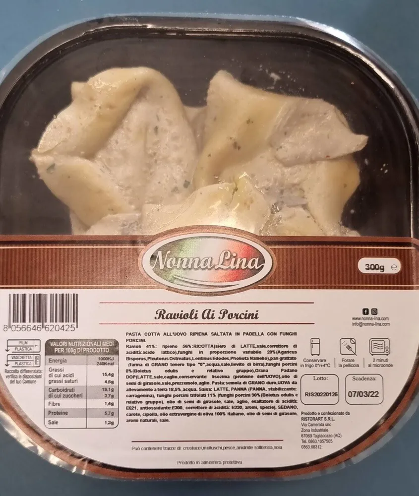 Ravioli ai porcini