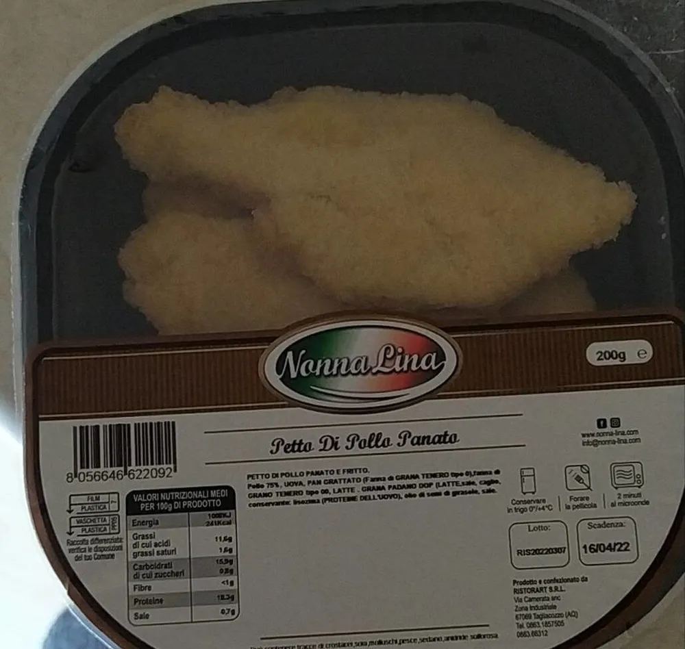Petto di pollo panato