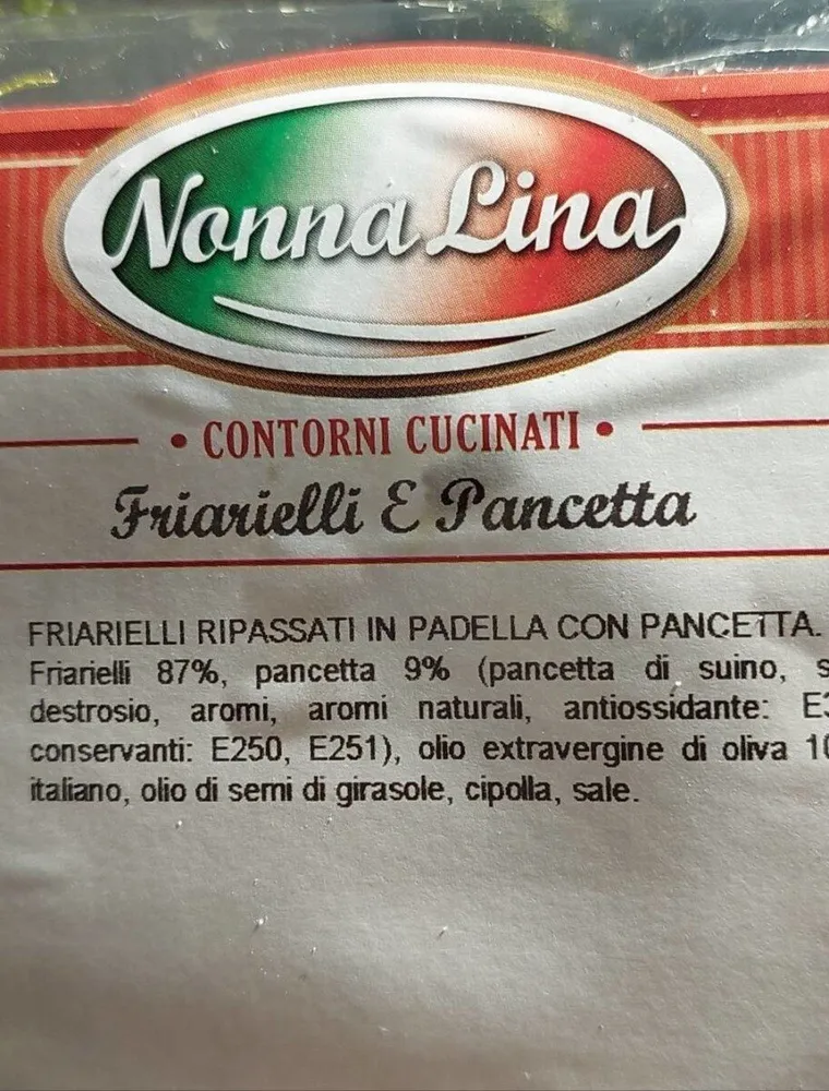 Friarielli e pancetta