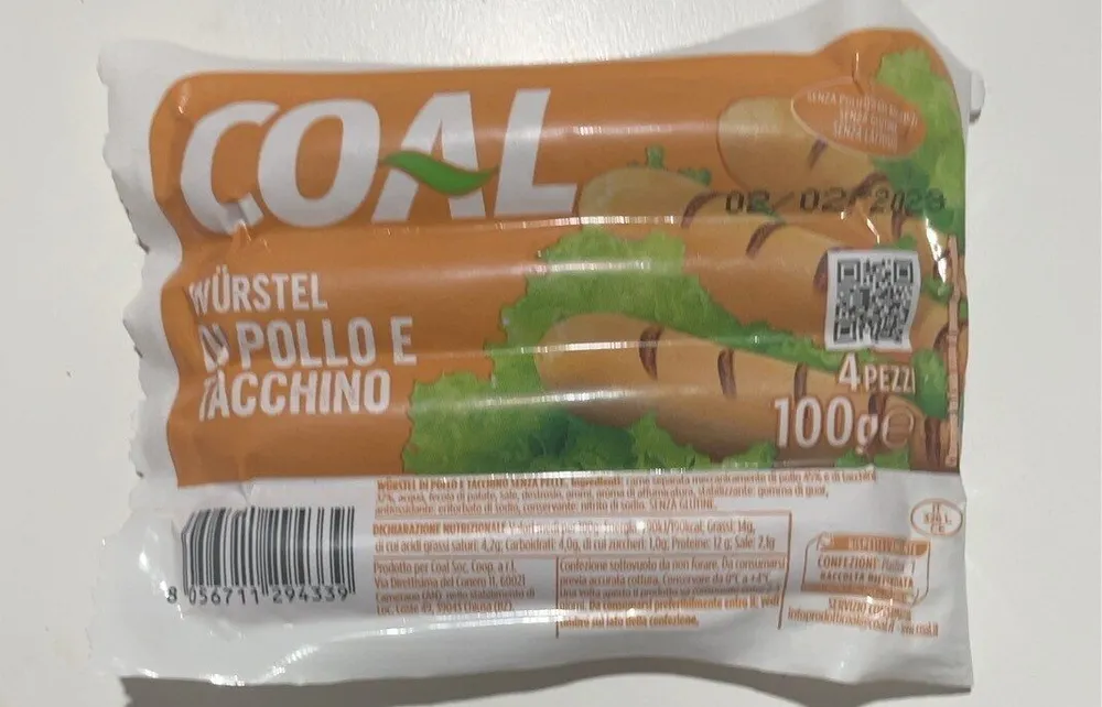 Würstel di pollo e tacchino