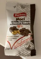 noci con sottile copertura si cioccolato fondente