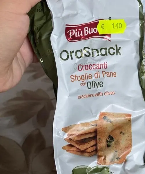 Sfoglie di pane e olive