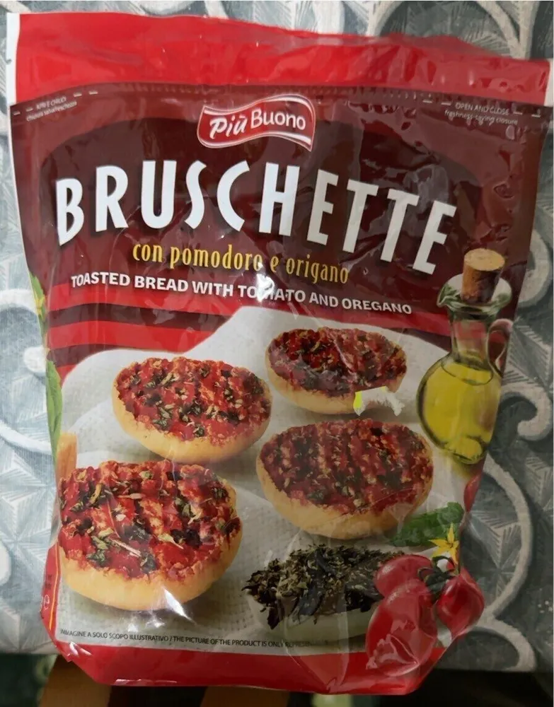 Bruschette con pomodoro e origano