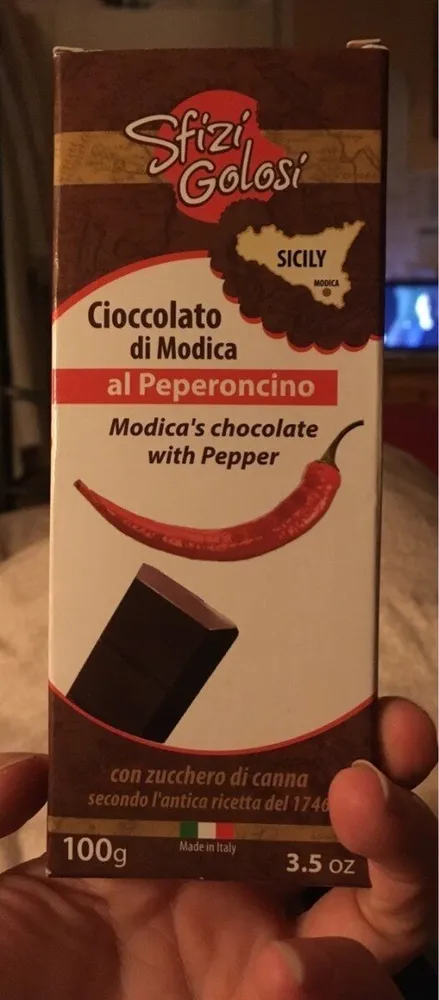 Cioccolato di modica al peperoncino